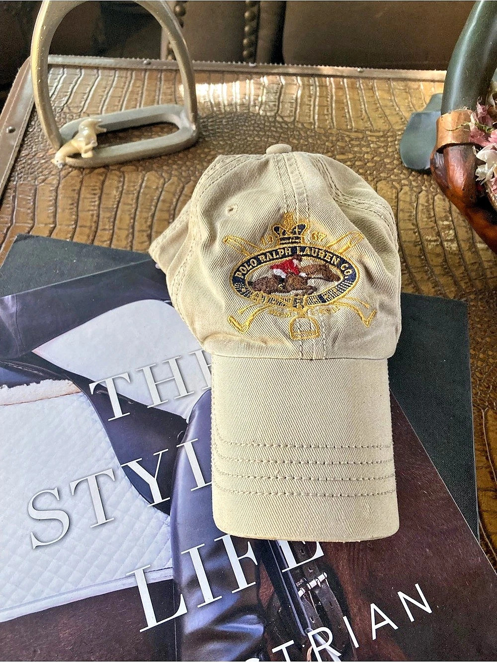 Vintage Polo Ralph Lauren Equestrian Crest Baseball Hat